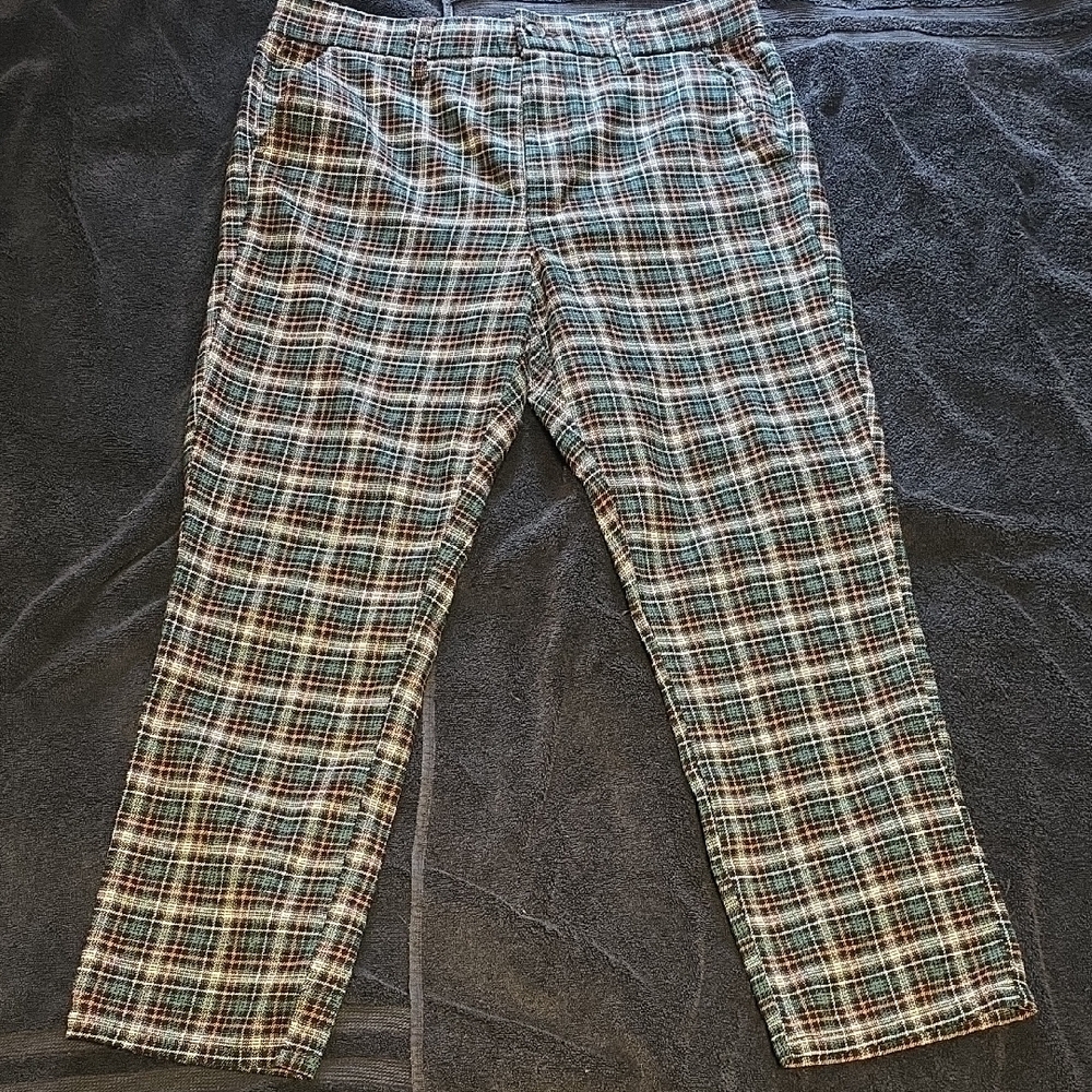 AMERICAN WAFLW Plaid Women's Dress Pants